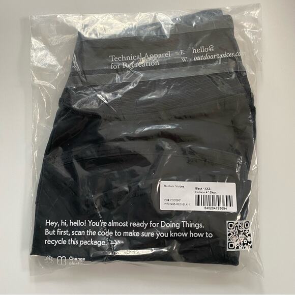 Outdoor Voices Hudson 4" Skort Black Size XXS - Picture 4 of 7